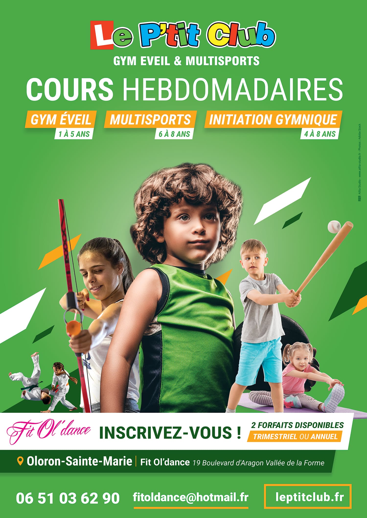 Cours sportifs hebdomadaires Le P'tit Club Oloron-Sainte-Marie