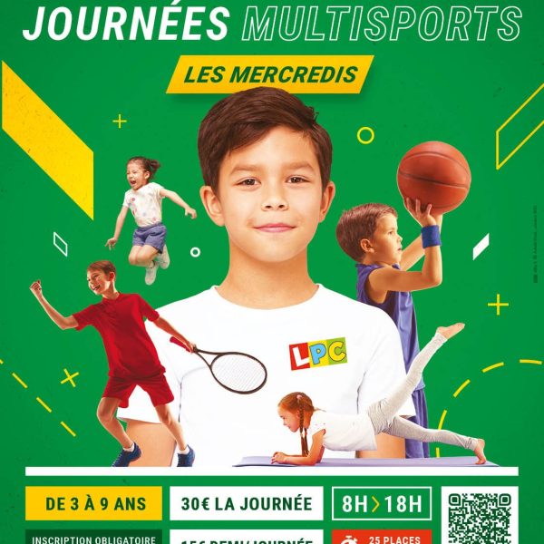 Affiche journées multiports du mercredi 2022 Le P'tit Club Poitiers