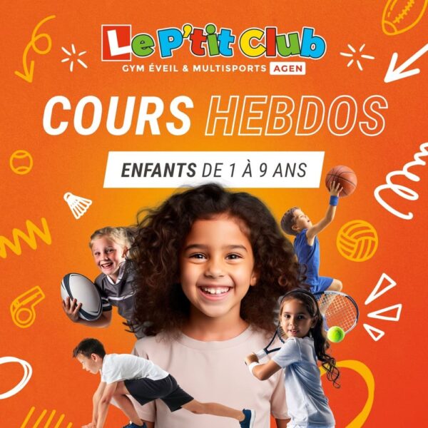 Cours sportifs hebdomadaires Le P'tit Club Agen