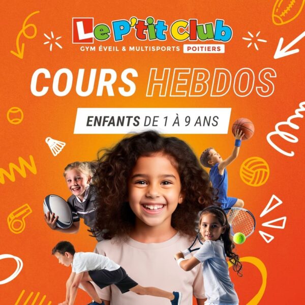 Cours sportifs hebdomadaires Le P'tit Club Poitiers