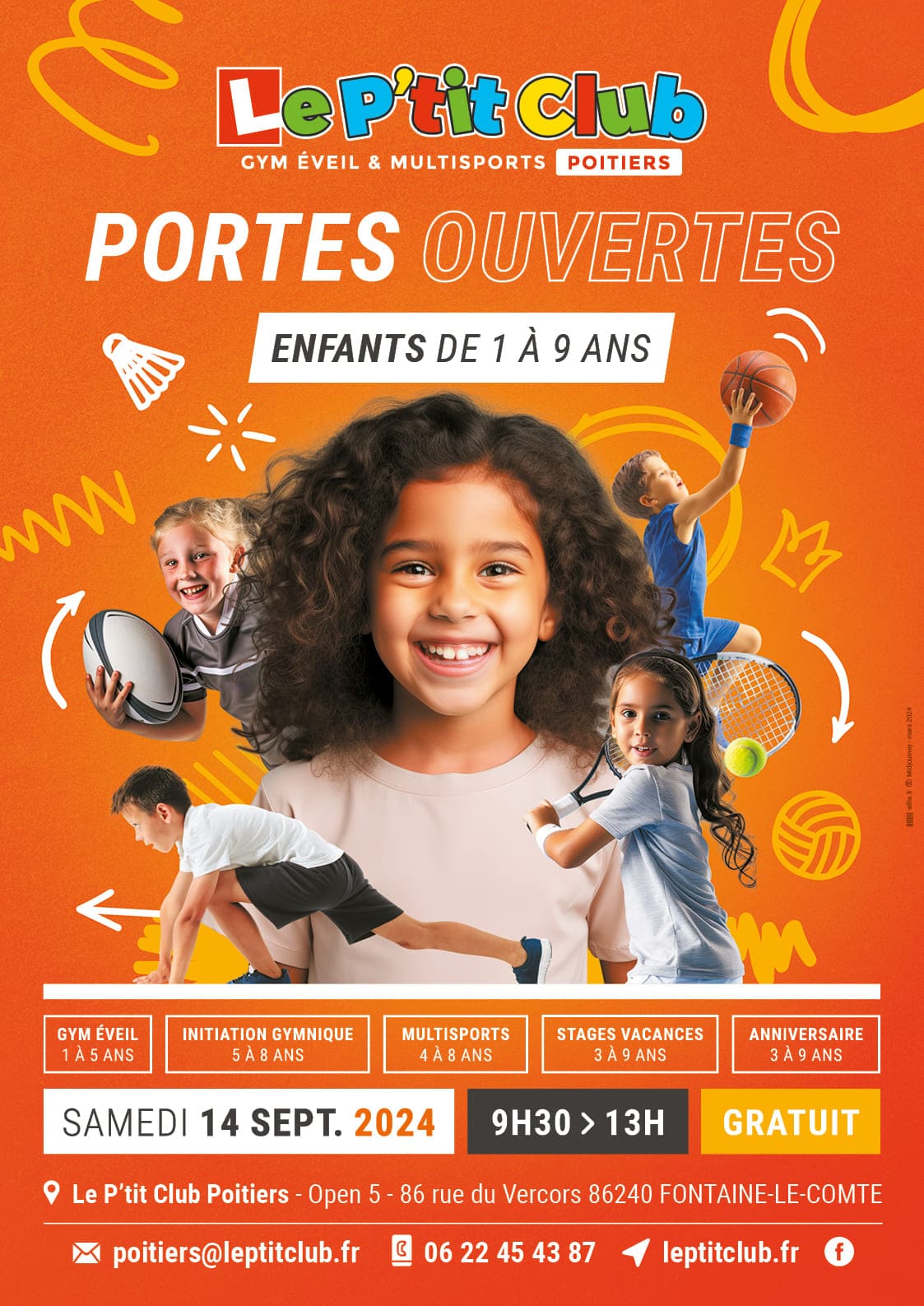 Portes ouvertes Le P'tit Club Poitiers 2024-2025