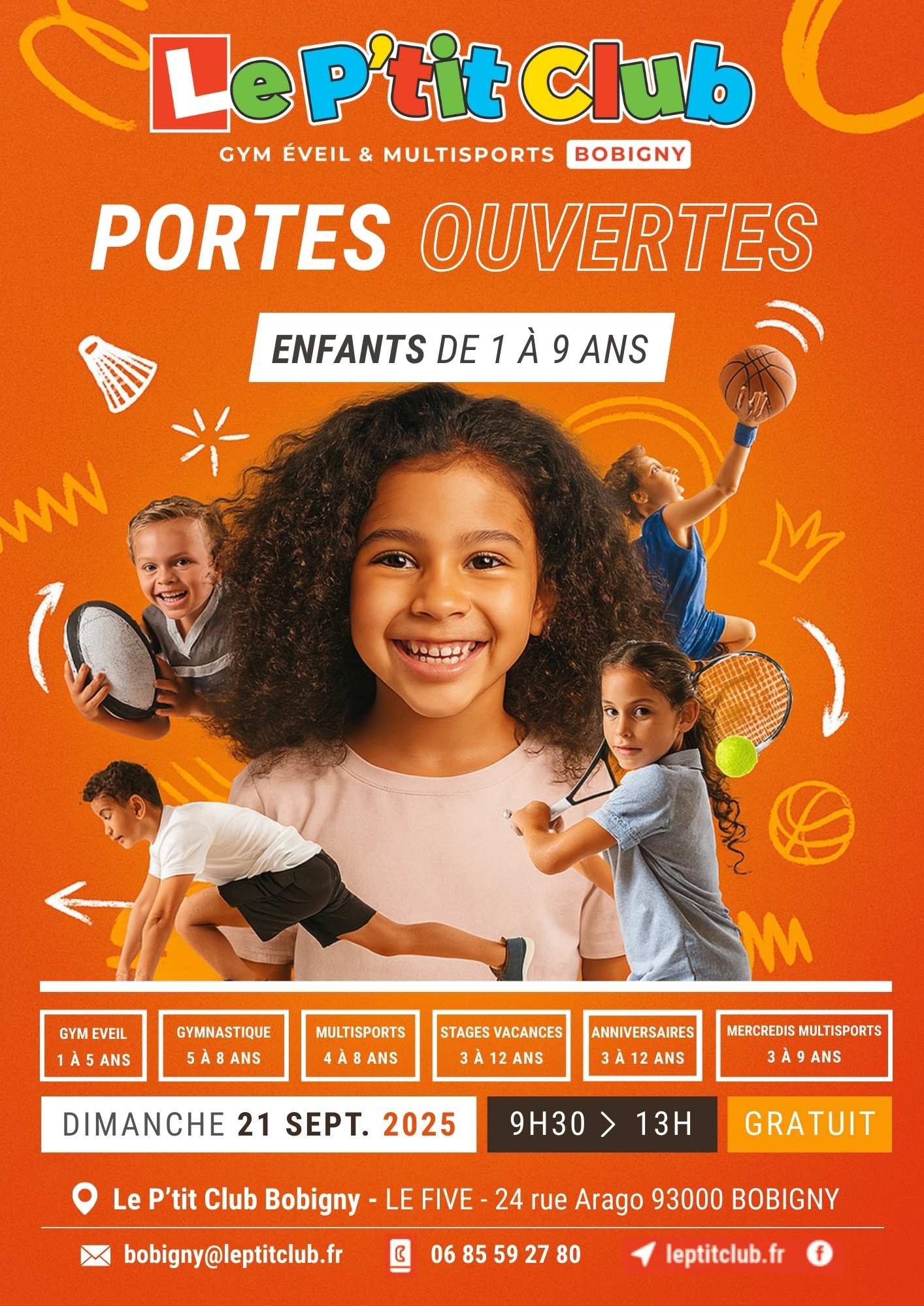 Portes Ouvertes Septembre 2025 Le P'tit Club Bobigny