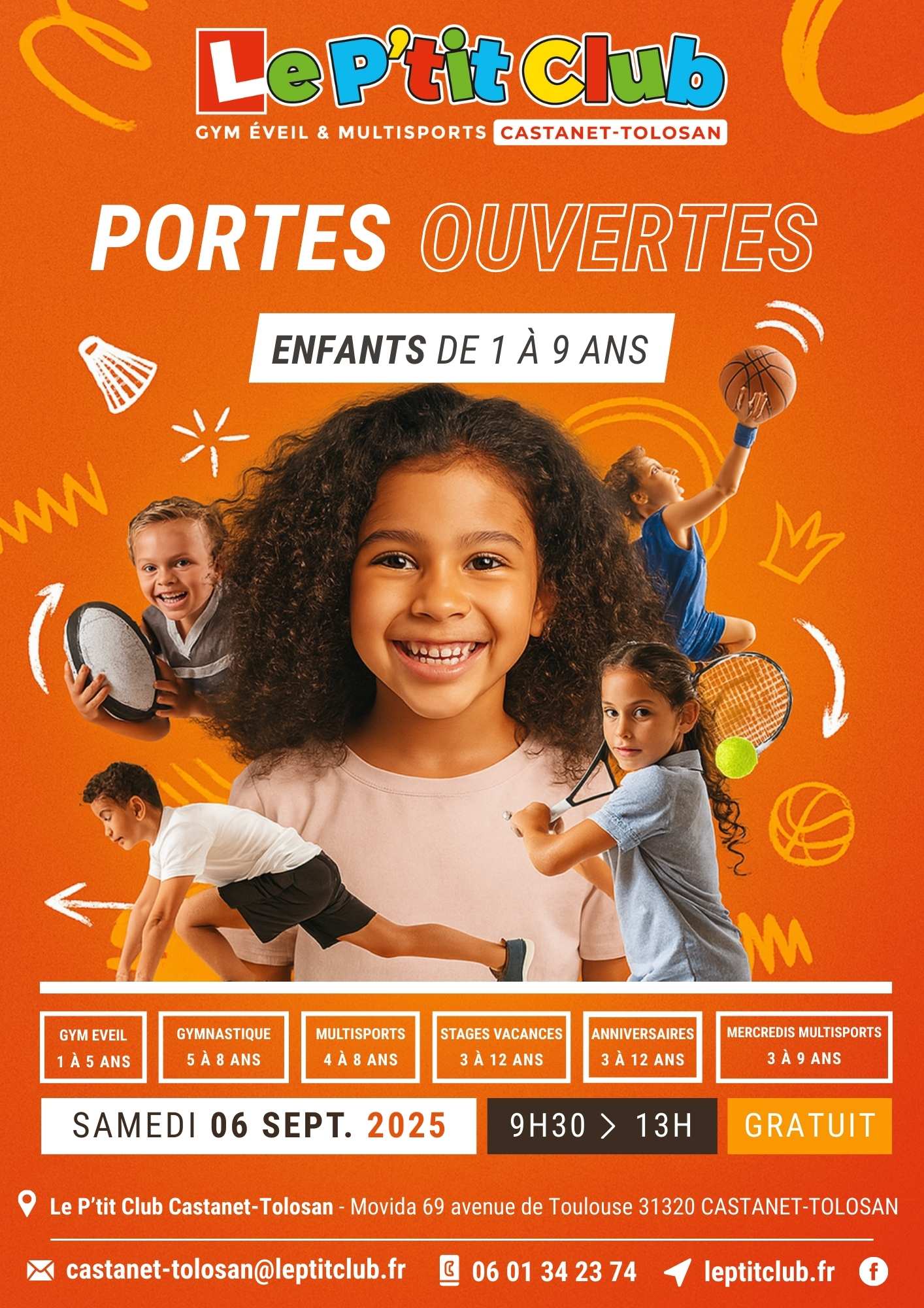 Portes Ouvertes Septembre 2025 Le P'tit Club Castanet