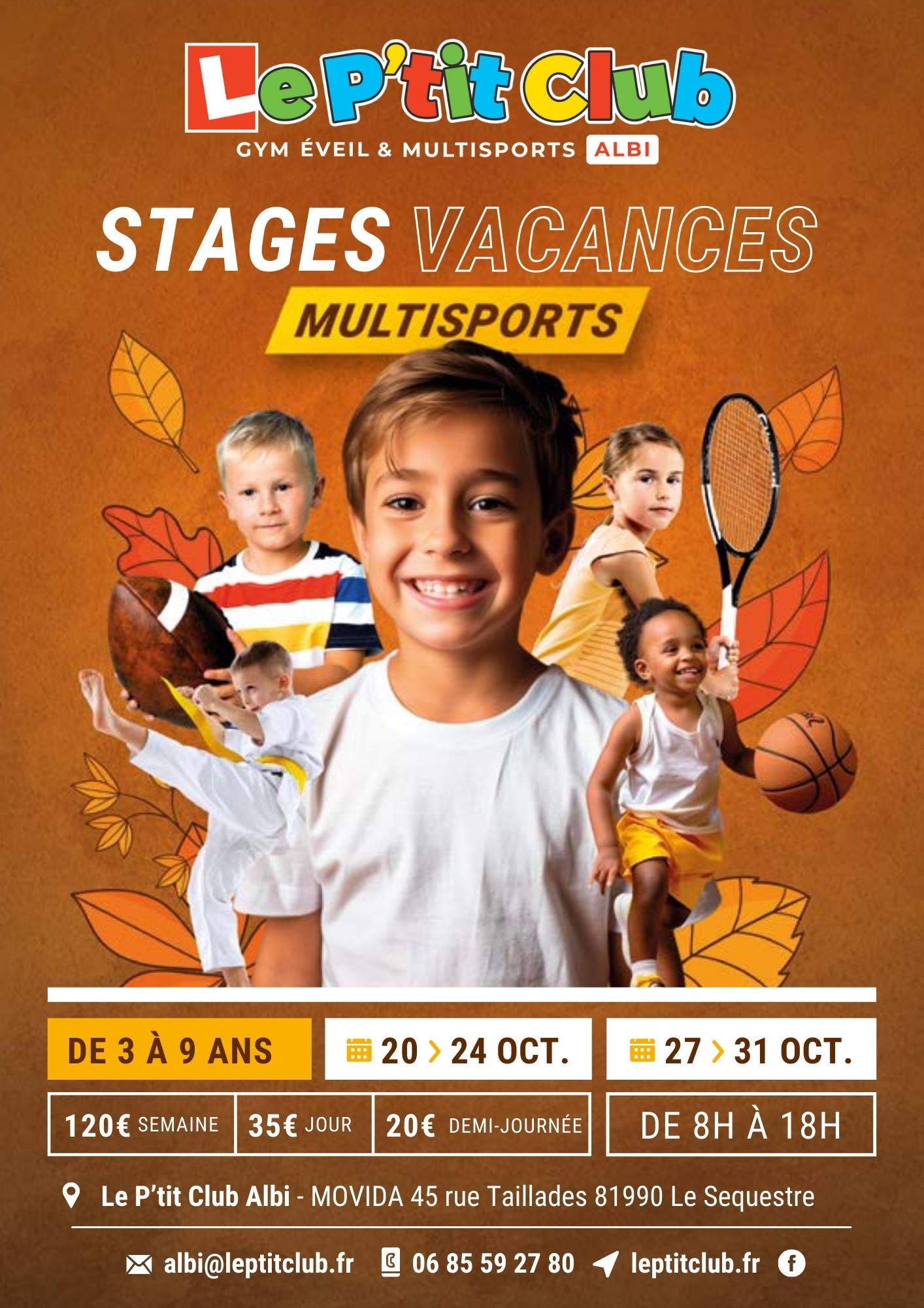 Stages vacances de Octobre 2025 Le P'tit Club Albi