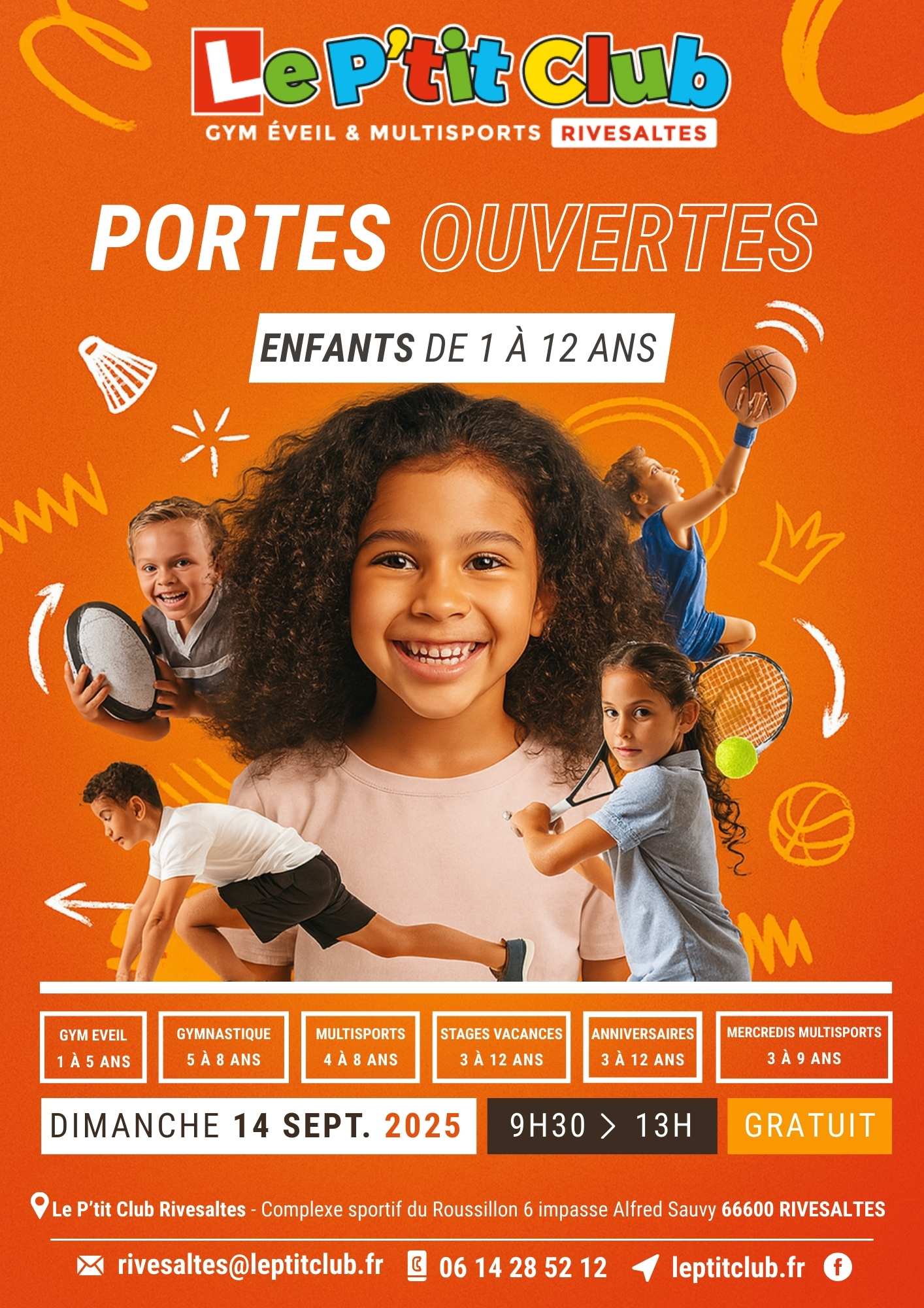 Portes Ouvertes Septembre 2025 Le P'tit Club Rivesaltes