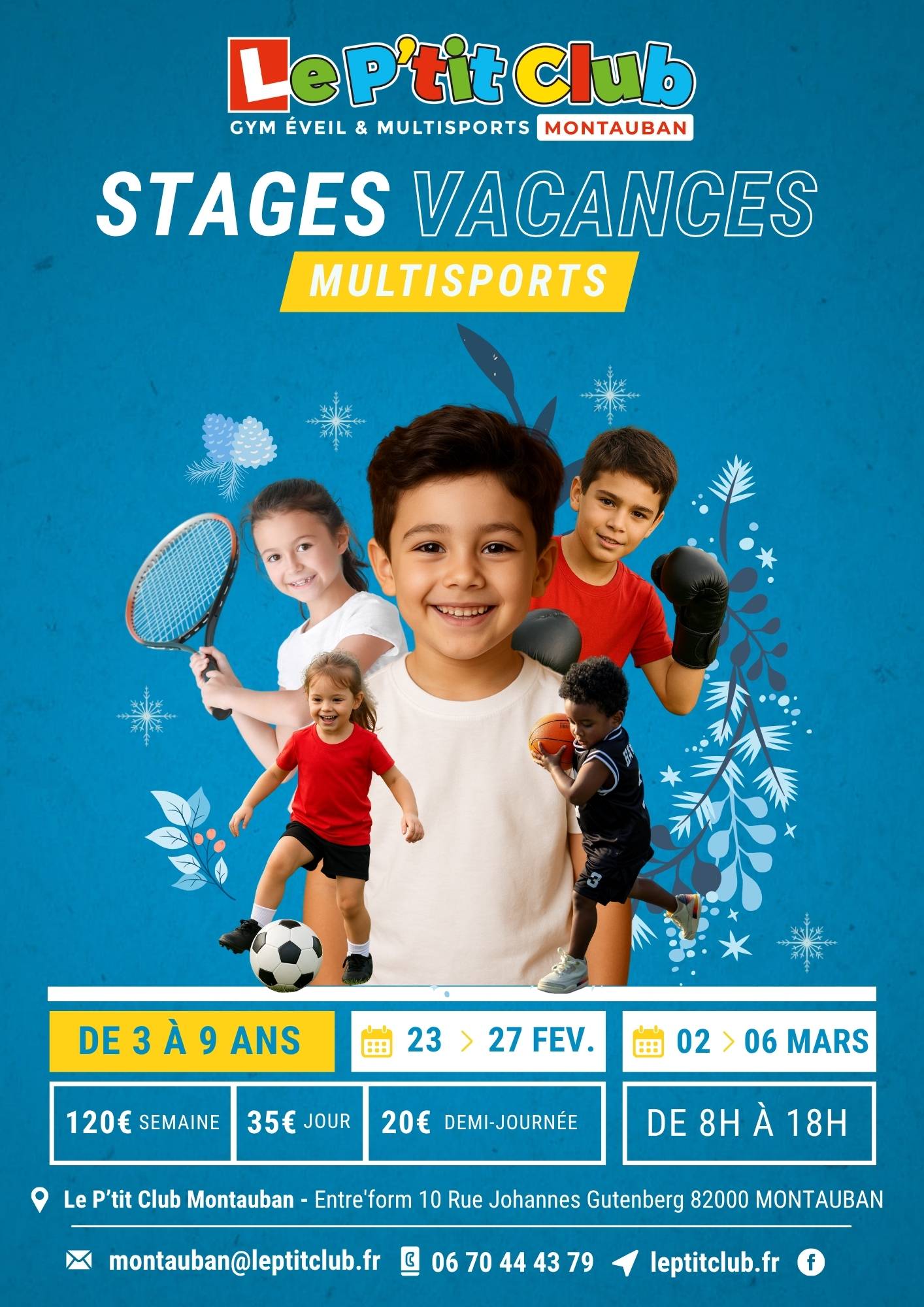Stages vacances de Février 2026 Le P'tit Club Montauban
