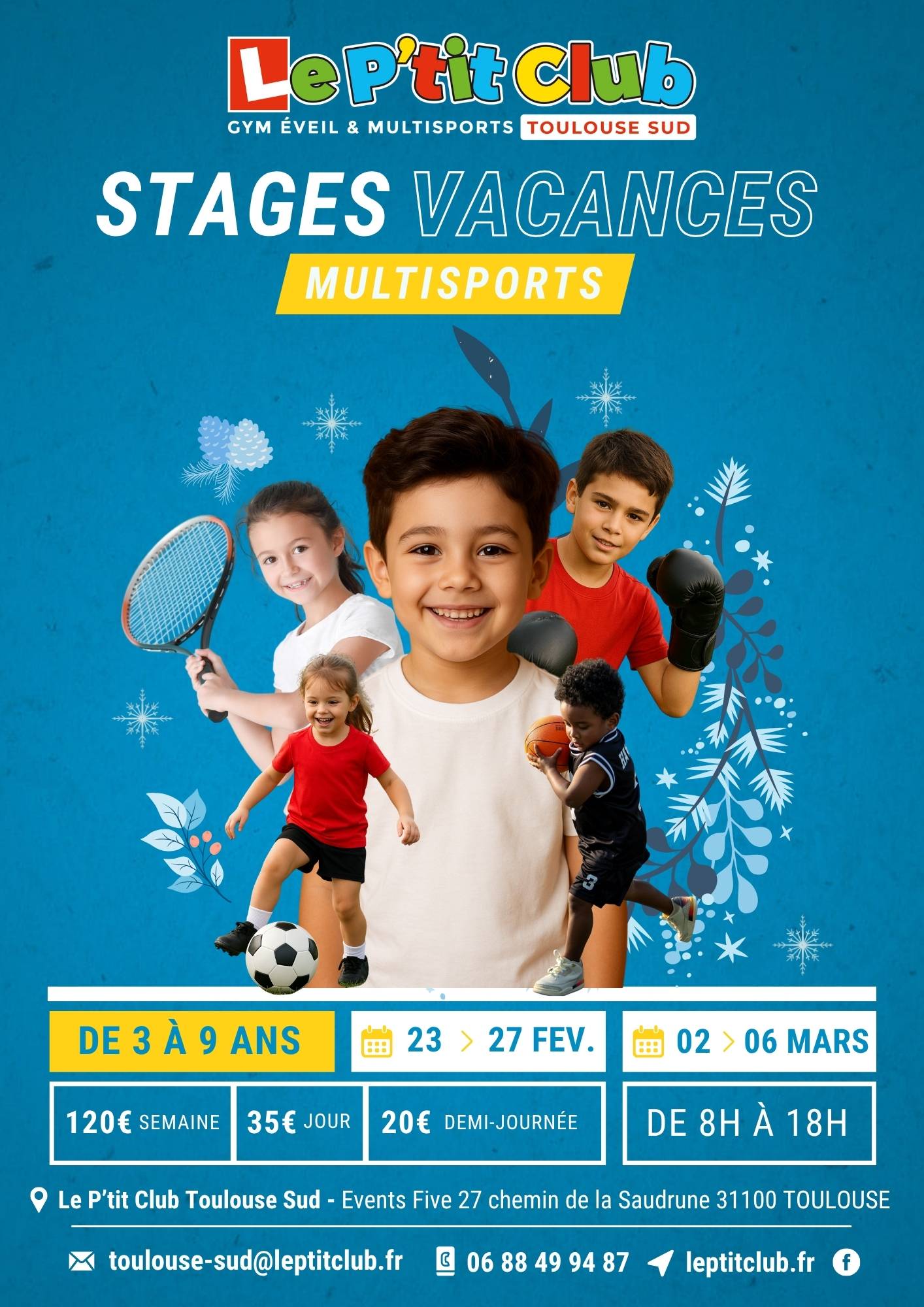 Stages vacances de Février 2026 Le P'tit Club Tlse Sud