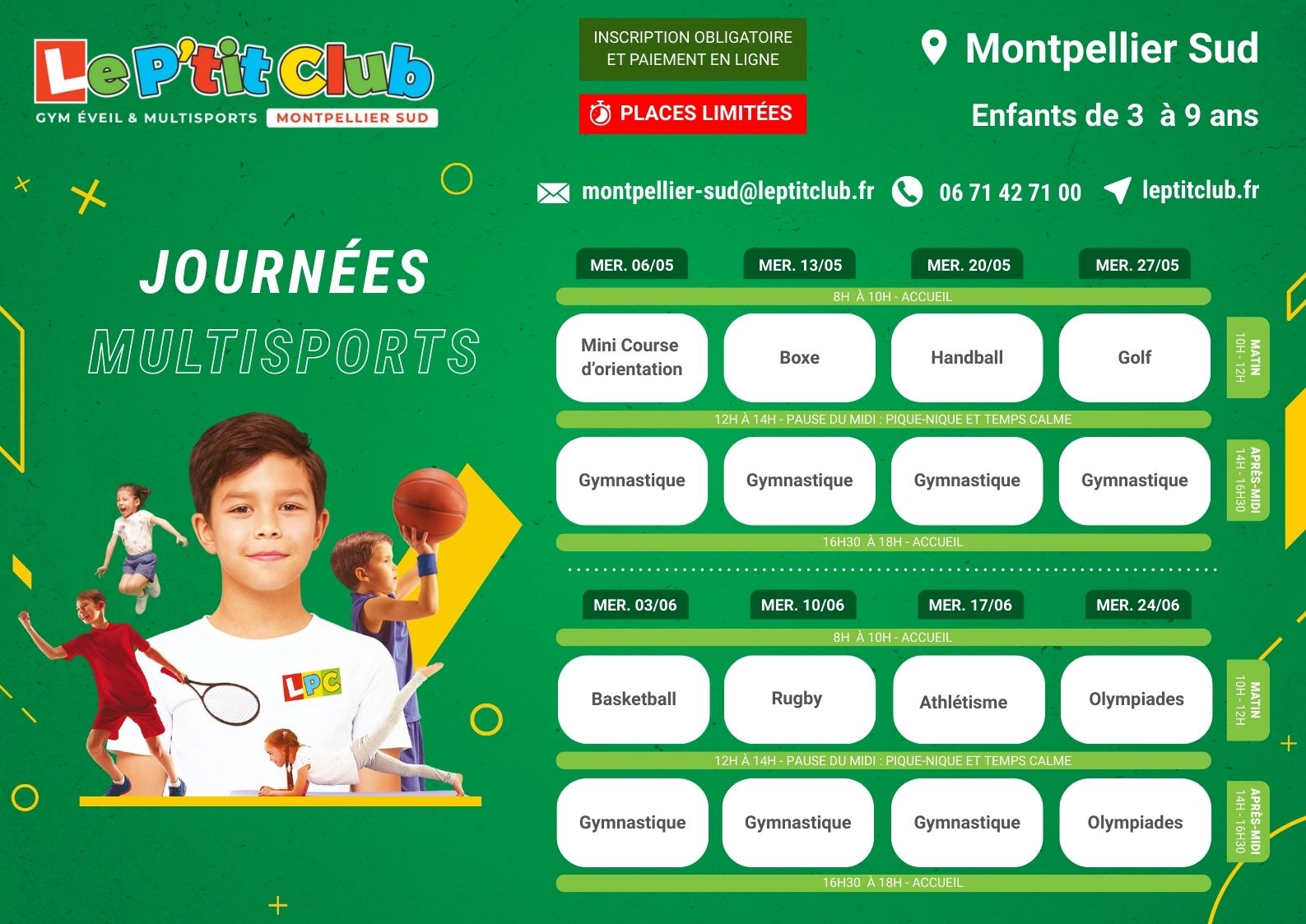 LPC-j-mer-26-05-06-mtp-sud-planning Planning journées multisports du mercredi mai-juin 2025 Le P'tit Club Montpellier Sud