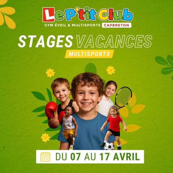 Stages vacances de Février 2026 Le P'tit Club Capbreton