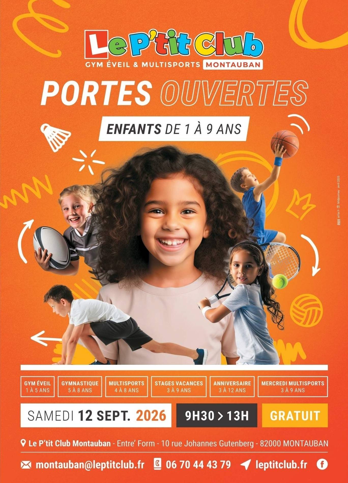 Portes ouvertes Le P'tit Club Montauban 2026-2027